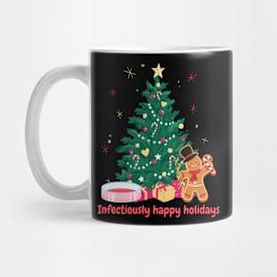 Infectiously happy holidays, microbiology and medicine christmas Mug